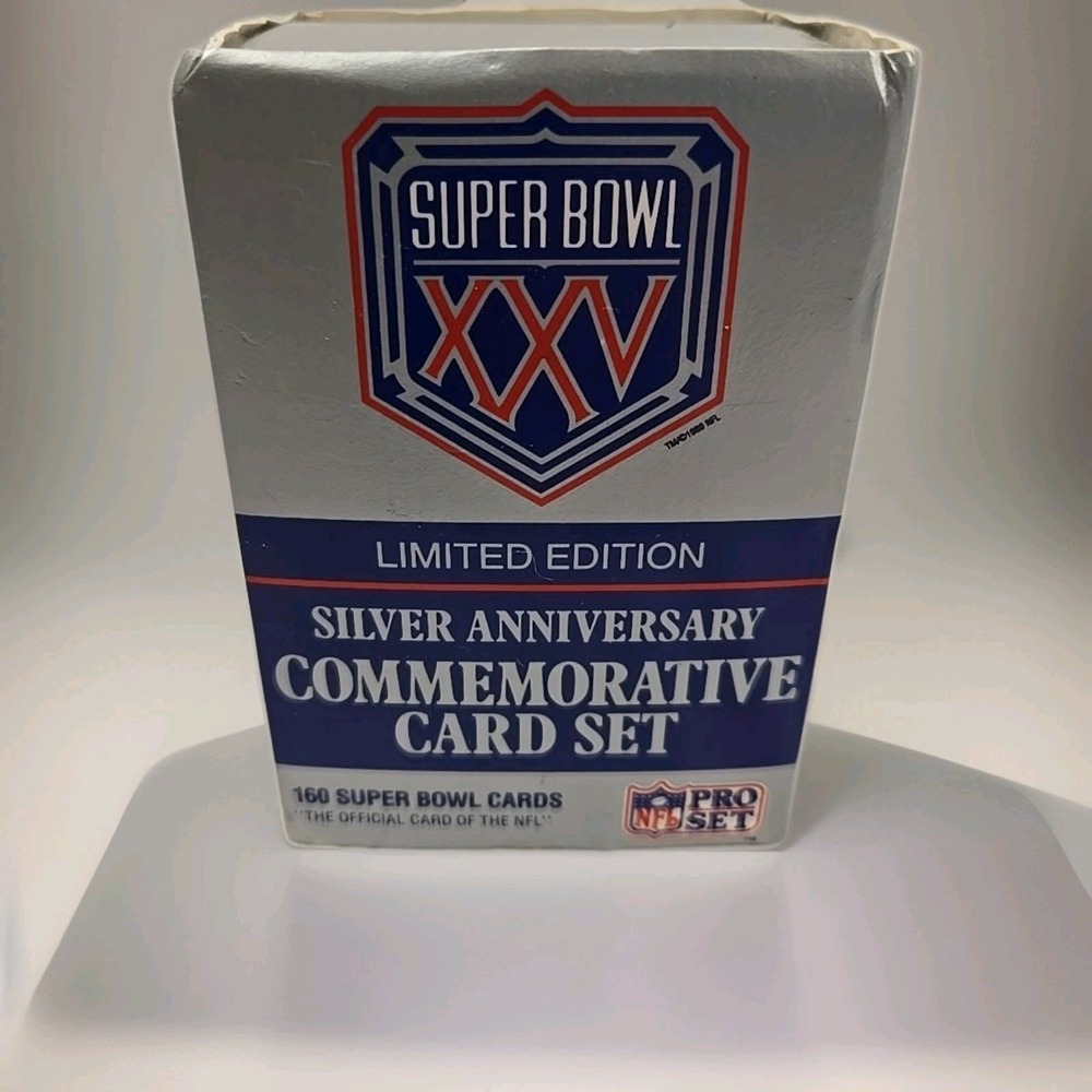 Pro Set 1990 NFL‎ Football Box of 160 Super Bowl Cards